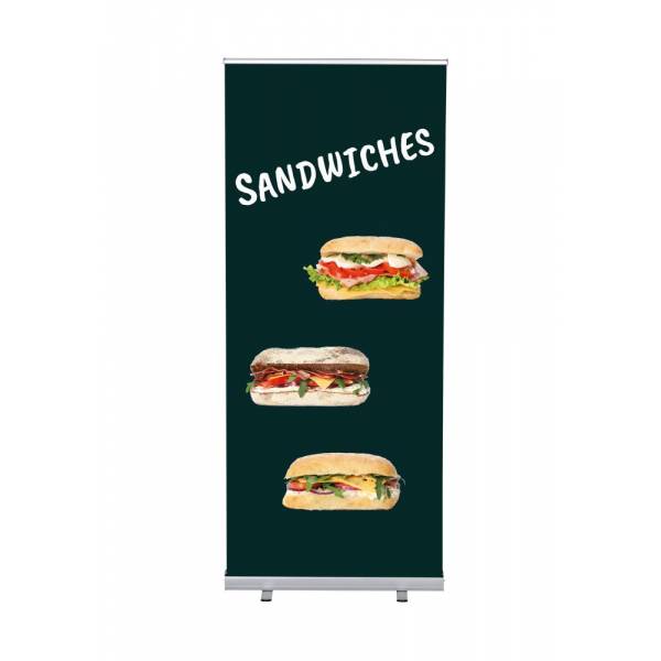 Roll-Banner Budget 85 cm z motywem Kanapki, angielski