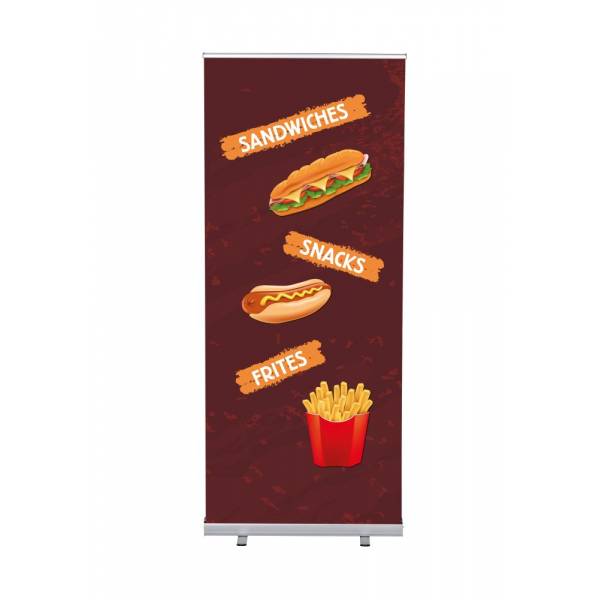 Roll-Banner Budget 85 cm z motywem Przekąski, angielski