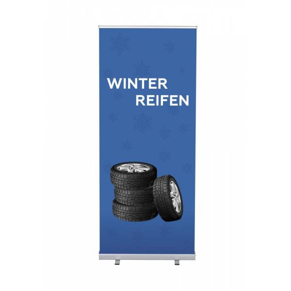 Roll-Banner Budget 85 cm z motywem Opony zimowe, niemiecki