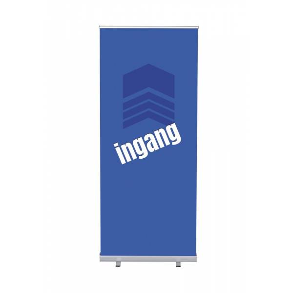 Roll-Banner Budget 85 cm z motywem Wejście, holenderski, niebieski