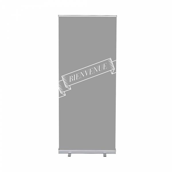 Roll-Banner Budget 85 cm z motywem Witamy, Francuski, szary