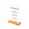 Wooden T Stand Menu Holder - 1